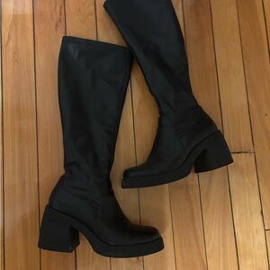 Madden NYC Chunky Black Boot